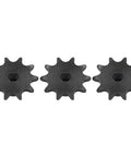 Three Piece Stainless Steel Sprockets Set With 8mm Pitch And 6mm D Hole Drive Gears Ten Teeth Each For Machinery Equipment Robotics