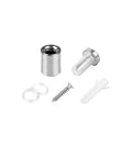 Pro Grade Stainless Steel Standoff Screws For Acrylic Half Inch By Three Quarter Inch Wall Sign Mounting Hardware 20 Pack With Double Spacers Plastic Expansion Tubes And Nail Hardware For Sturdy Easy Install