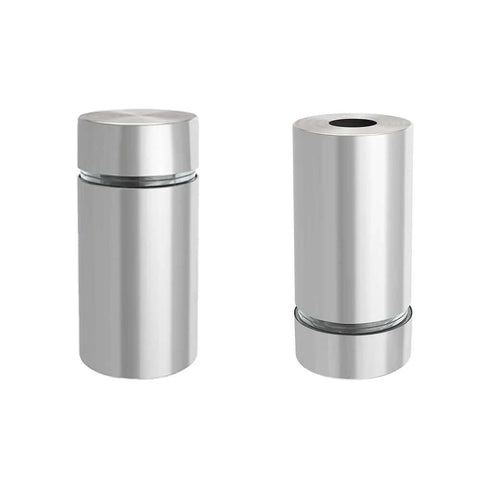 20 Pack Stainless Steel Standoff Screws For Acrylic Signs Half Inch Diameter And One Inch Length Brushed Nickel Finish