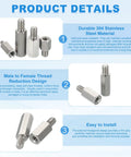 4 Pack M6 To One Quarter Twenty Reducing Standoff Screws Stainless Steel 304 For PCBs And Motherboards, product details.