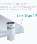 Stainless Steel Standoff Screws For Acrylic Signs And Glass Displays 20 Pack By Lantee Glass Picture Frame Standoff Mounts Bolts