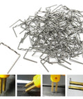 Hot Staples Welding Wire Set For Car Bumper Repair And Plastic Stitching 0.8mm Stainless Steel Staples Pre Cut 100 Pieces