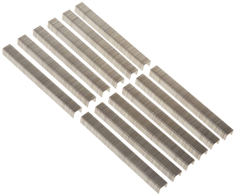 Heavy Duty Stainless Steel Staples For Upholstery And Construction, Three Eighths Inch Leg And Crown, 1000 Count Pack displayed