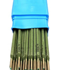 Open blue box showing Stainless Steel Stick Electrode 309L-16 For Welding Stainless To Carbon Or Low Alloy Steels, 3/32 Inch