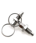 2 Pack Non Lock Out Stubby Knob Plungers Hand Retractable Spring Plungers With Pull Ring Stainless Steel M6 Thread