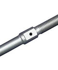 Stainless Steel Stud End For 1/16 Inch Aircraft Cable MS21259-2RH DFAR Compliant, close-up of USA-made threaded component