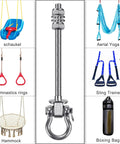 Heavy Duty Swing Hangers With Bearings Set Of 2 Stainless Steel 304 Hardware for wood and metal beams with hammock and yoga swing examples