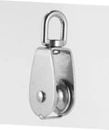 Stainless Steel Pulley Single Block for Fishing Net and Boat Lifting Heavy Duty Swivel Hook for Smooth and Easy Rope Handling Stainless Steel Construction.