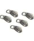5-Pack Stainless Steel 304 Single Sheave Swivel Eye Rope Pulley 15mm 20mm 25mm 32mm 50mm Rigging Hardware Lifting Swivel Pulley(15mm)