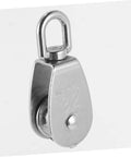 Stainless Steel Pulley Single Block for Fishing Net and Boat Lifting Heavy Duty Swivel Hook for Smooth and Easy Rope Handling