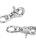 4 Pack 2.67 Inch Trigger Snap Hooks With 360 Degree Swivel Lobster Clasps Stainless Steel 316 Heavy Duty Clips shown