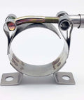 Stainless Steel T Bolt Clamp With Stand Cradle For Hose OD 3.4 To 3.7 Inches 86 To 94 Mm 304 Grade Clamp Width 0.76 Inch 19 Mm For Fuel Pump Filter And Plumbing Pack Of 1 Heavy Duty Design For Secure Seal And Easy Installation