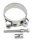 Stainless Steel T Bolt Tube Clamps Heavy Duty Hose Clip For Water Line Connections Premium Corrosion Resistant Clamp For Home And Industrial Plumbing Applications 36 To 39mm Size With Adjustable Clamp Range 17 To 51mm White Finish