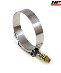Six Spring Loaded Stainless Steel T Bolt Clamps SAE 108 For 4 Inch ID Hoses Effective Diameter 4.25 To 4.50 Inches