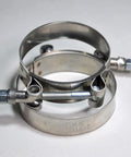 TBolt Hose Clamp Heavy Duty Adjustable Clip For 3 Inch Hose ID Stainless Steel Bolt Band Floating Bridge Nylon Insert Locknut 72mm To 80mm 2 Pack Ideal For Automotive Marine Industrial Tools And HVAC Use With High Tensile Strength And Corrosion Resistance.