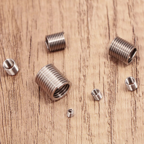 Pro Grade Wire Thread Inserts Kit In 304 Stainless Steel Assortment For Metric M3 Through M12 Sizes Helical Thread Repair Inserts 210 Pieces