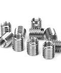 10 Pack Stainless Steel Self Tapping Thread Inserts With Female M6x1.0mm And Male M8x1.25mm Threads, 10mm Long