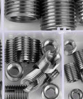Stainless Steel Inner Thread Self Tapping Thread Inserts Set With Storage Case 50Pcs M3 M4 M5 M6 M8 M10 Self Tapping Inserts