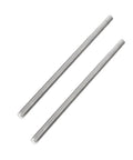 Sixteen Inch Long Three Eighths Inch Diameter Stainless Steel Fully Threaded Rod With Right Hand Threads In Grade 304 Stainless Steel UNC Sixteen Tpi Pack Of Two For Durable Corrosion Resistant Mechanical Fastening And Assembly