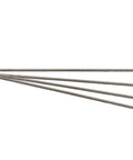 Stainless steel 1/4-28 threaded rods, 12 inches long, in a four-pack provide corrosion resistance and secure connections for projects