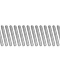 Fifteen durable 304 stainless steel 1/4-20 UNC fully threaded rods, 2 inches each, ideal for construction and fastening.