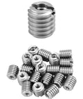 Stainless Steel Threaded Wood Nut Inserts With 10-24 Internal Threads 0.5 Inch Length Pack Of 20 For Hardwoods Softwoods Plywood And Composites External Thread For Superior Retention And Easy Installation With Screwdriver Or Bolt.