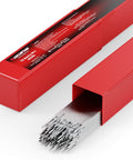 ER308L Stainless Steel TIG Welding Rod 1 16th Inch Diameter 16 Inch Length 5 Pound Pack visible in open red packaging box