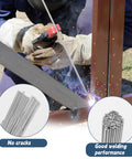 Welding with ER308L Stainless Steel TIG Welding Rod Pro Grade 1/16 Inch By 16 Inch, showing no cracks and good performance