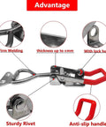 Toggle Latch Clamp 304 Stainless Steel Adjustable Latches With Lock Hole Heavy Duty Clamp 1320Lbs Holding Capacity features