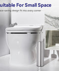 Stainless Steel Freestanding Toilet Brush And Holder With Long Handle For No Fuss Bathroom Storage And Deep Cleaning Nickel Brushed SS304