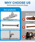 Comparison of our heavy duty cargo trailer door hasps with buckles for secure latches against inferior alternatives