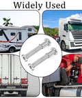 Secure trailers with a 12 piece 304 stainless steel hex socket hasp set shown with trucks and RVs