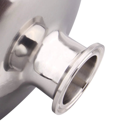 Close-up of Tri Clamp Bowl Reducer Sanitary Fitting Stainless Steel 304 for 6 Inch to 1.5 Inch Tubing