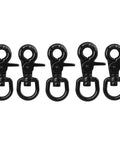Heavy Duty Trigger Snap Hooks 2.65 Inch 5 Pack Stainless Steel 316 Lobster Claw Clasps displayed on a white background