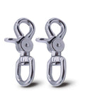 2 Pack Trigger Snap Hooks Heavy Duty 316 Stainless Steel With Swivel Eye Five Eighth Inch Wide Durable Lobster Clasps
