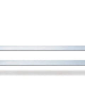 304 Brushed Stainless Steel Trim Filler Strip Set With Flat Profile 24-Inch Length 1/8-Inch Thickness 1.5-Inch Width 2-Piece Silver Bar Kit