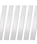 Six Pack 304 Stainless Steel Flat Bar Trim Strips 3mm Thick Rustproof Molding 8 By 1 Inch For Bathroom Mirror Frame Edge Sealing And Wall Decoration DIY Home Kitchen Craft Projects