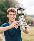 Man holding 30 Oz Mom Tumbler With Handle Stainless Steel Insulated Travel Cup With Straw Gift From Daughter For Mom