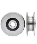 Stainless Steel Deep U Groove Ball Bearings Pulley Metal Pulley Wheel Bearings Wheel Wire Rope Pulley for Lifting Guide, 8mm/0.3" Inner Dia