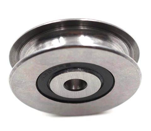Stainless Steel Deep U Groove Ball Bearings Pulley Metal Pulley Wheel Bearings Wheel Wire Rope Pulley for Lifting Guide, 8mm/0.3" Inner Dia