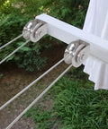 U Groove Pulley Block 2", 304 stainless steel pulley roller with duplex bearings installed for wire rope traction