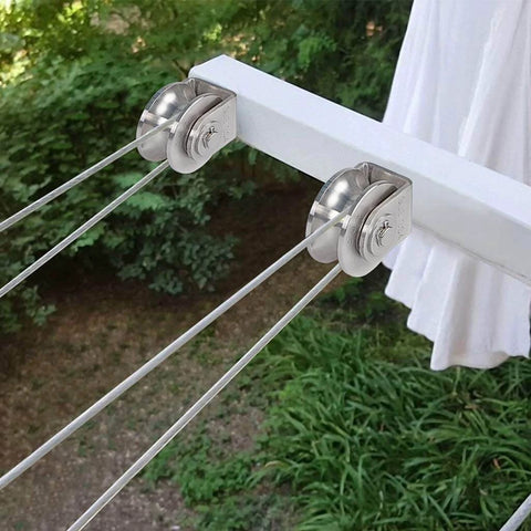U Groove Pulley Block 2", 304 stainless steel pulley roller with duplex bearings installed for wire rope traction