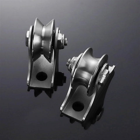 U Groove Stainless Steel Pulley Wheel for Wire Rope, Pulley,Pulley Wheel, Pulley Wheel Clothes line Pulley, on black background