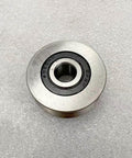 Front view of Stainless Steel Deep U-Groove Ball Bearing Pulley, Metal Pulley, Wheel Bearings, Wire Rope Pulley 8mm/0.3" Inner Dia, Outside 40mm Diameter.