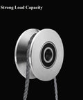 Sliding Gate Wheel Stainless Steel V Groove Wheel Heavy Duty Conveyor Rollers Industrial Caster Ball Bearing Pulley strong load