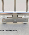 Sliding Gate Wheel Stainless Steel V Groove Wheel Heavy Duty Conveyor Rollers Industrial Caster Ball Bearing Pulley Kit