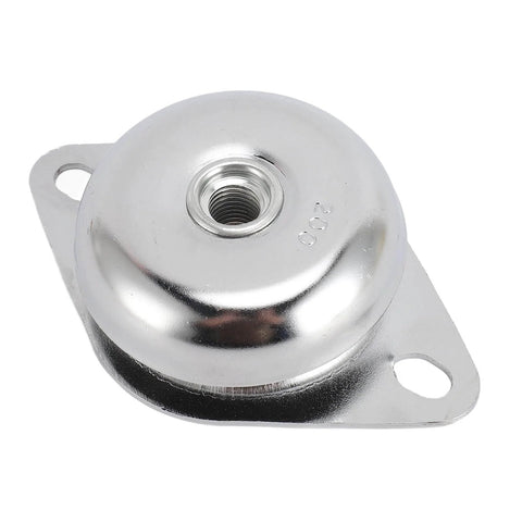 Go-To Heavy Duty Anti Vibration Foot Pad With Stainless Steel And Rubber Construction For Generator Mounting And Air Compressors 200kg Load Capacity Machine Vibration Isolators Non Slip Shockproof Erosion Resistant Foot Mounts close-up view showing stainless steel body