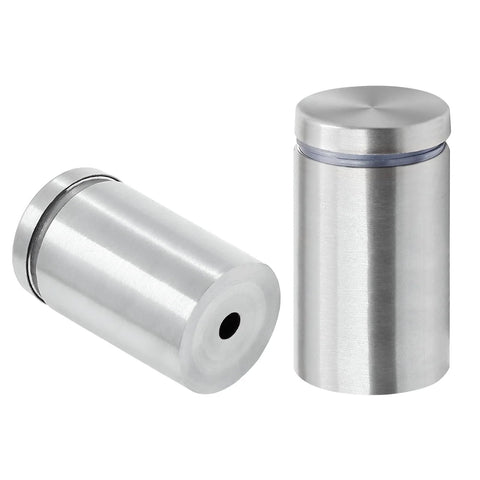 12 Pack Stainless Steel 1 Inch By 2 Inch Wall Sign Standoff Screws For Acrylic Wood Glass Plexiglass Displays Silver Finish