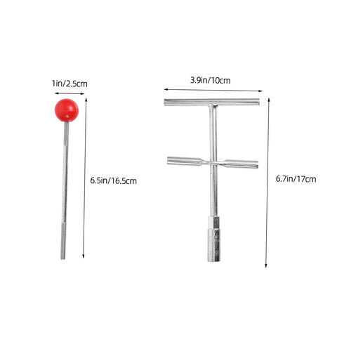 Stainless Steel Water Pipe Repair Tools Emergency Stopper Kit For Quick Leak Fix And Easy DIY Plumbing Repairs Keep Hoses And Pipes Sealed With Needle Stopper Set That Saves Time And Effort, showing tools with dimensions 6.5in and 6.7in.