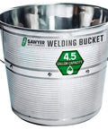 Stainless Steel Welding Rod Bucket with 4.5 Gallon Capacity, Metal Pail, Heavy Duty Tool Organizer with Portable Handle